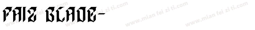 faiz blade字体转换